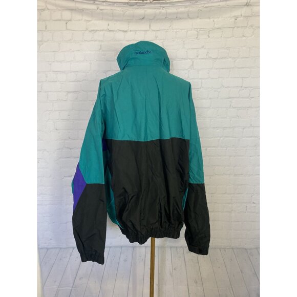 Vintage Columbia Mens XL Colorblocked WindbreakerCollared Jacket - Picture 5 of 9